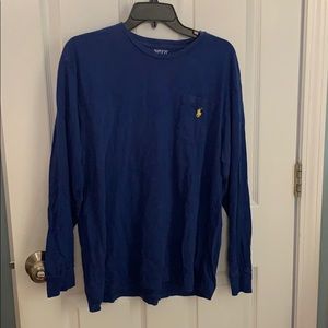 Long sleeve blue shirt